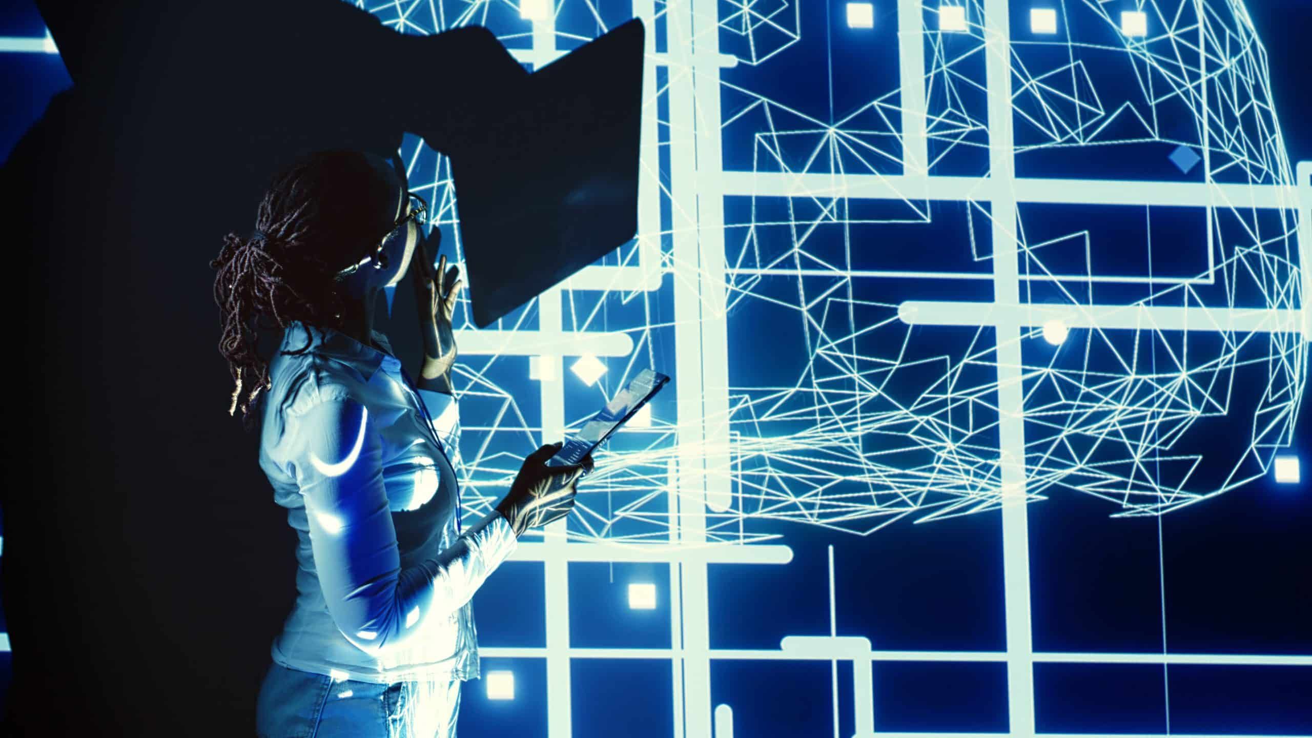 Imagen virtual de ciberseguridad para un curso de Azure AD Connect