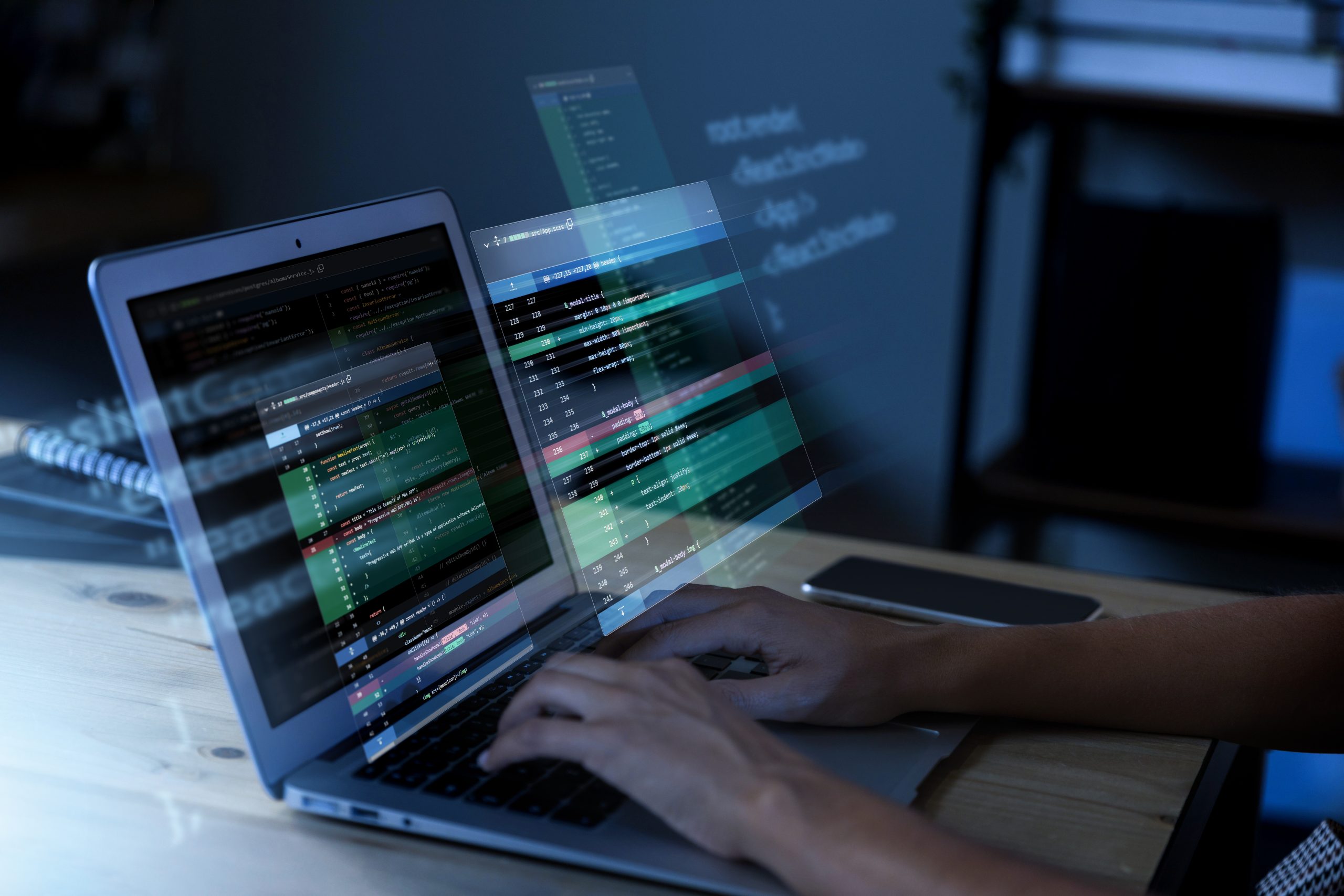 Mesa de trabajo informático para trabajar con Azure Kubernetes Service