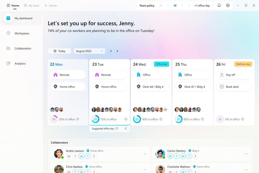 Una de las novedades de Microsoft Teams es Places