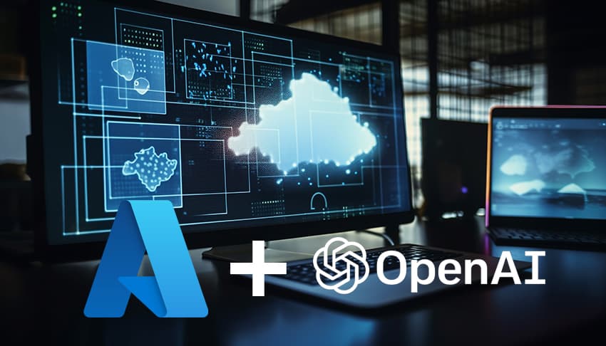 Fotomontaje de Azure OpenAI para los nuevos cursos de Microsoft