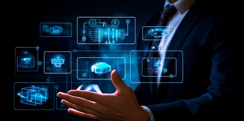 Imagen IA de gestión de herramientas con el máster de inteligencia artificial de Microsfot Copilot