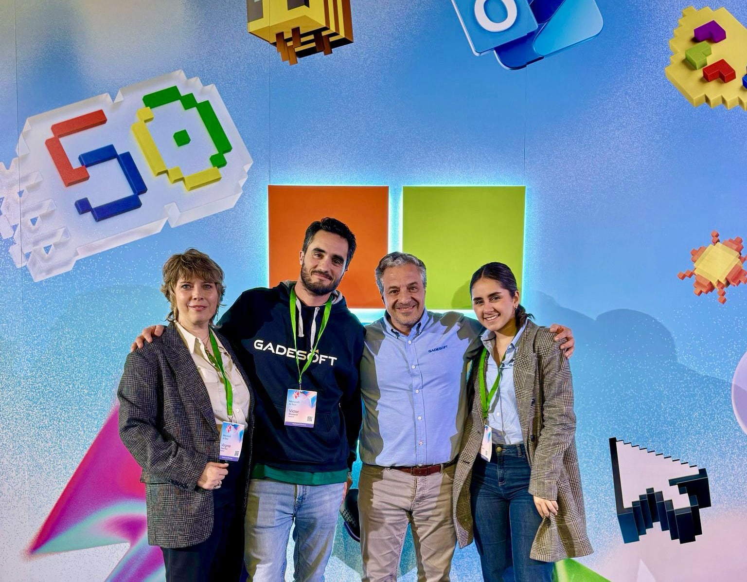 Equipo Gadesoft en el Connection Hub del Microsoft AI Tour Madrid 2025 