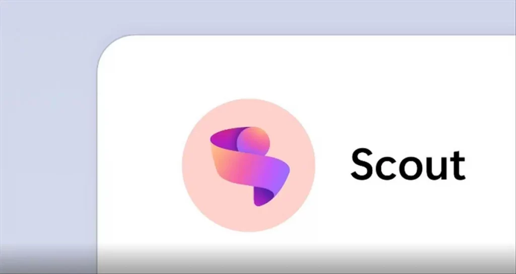 Logotipo de Microsoft Scout, el agente autónomo de Microsoft 365 que trabaja siempre activo en segundo plano